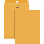 Clasp - 9" Width x 12" Length - Gummed - Brown Kraft - Kraft - 100 / Box