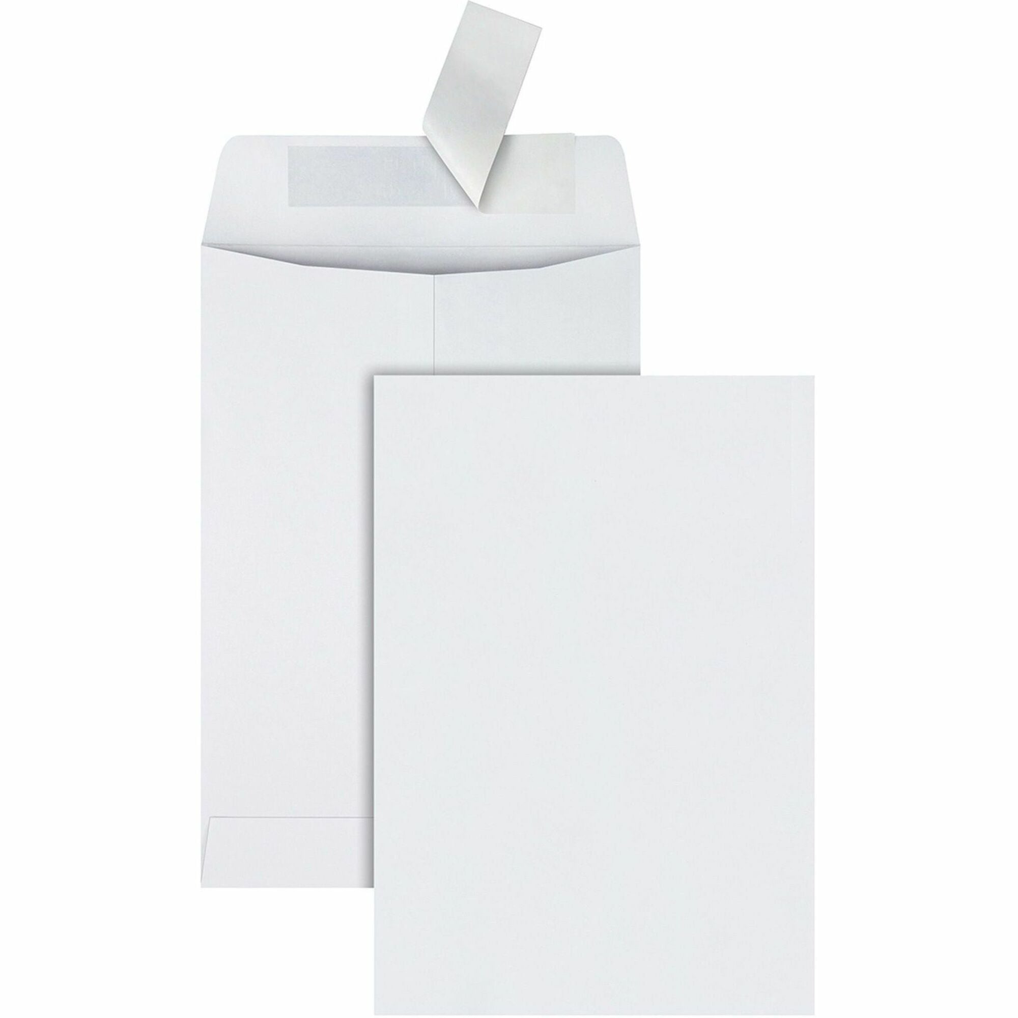 Catalog - 6 1/2" Width x 9 1/2" Length - 28 lb - Peel & Seal - White - Wove - 100 / Box