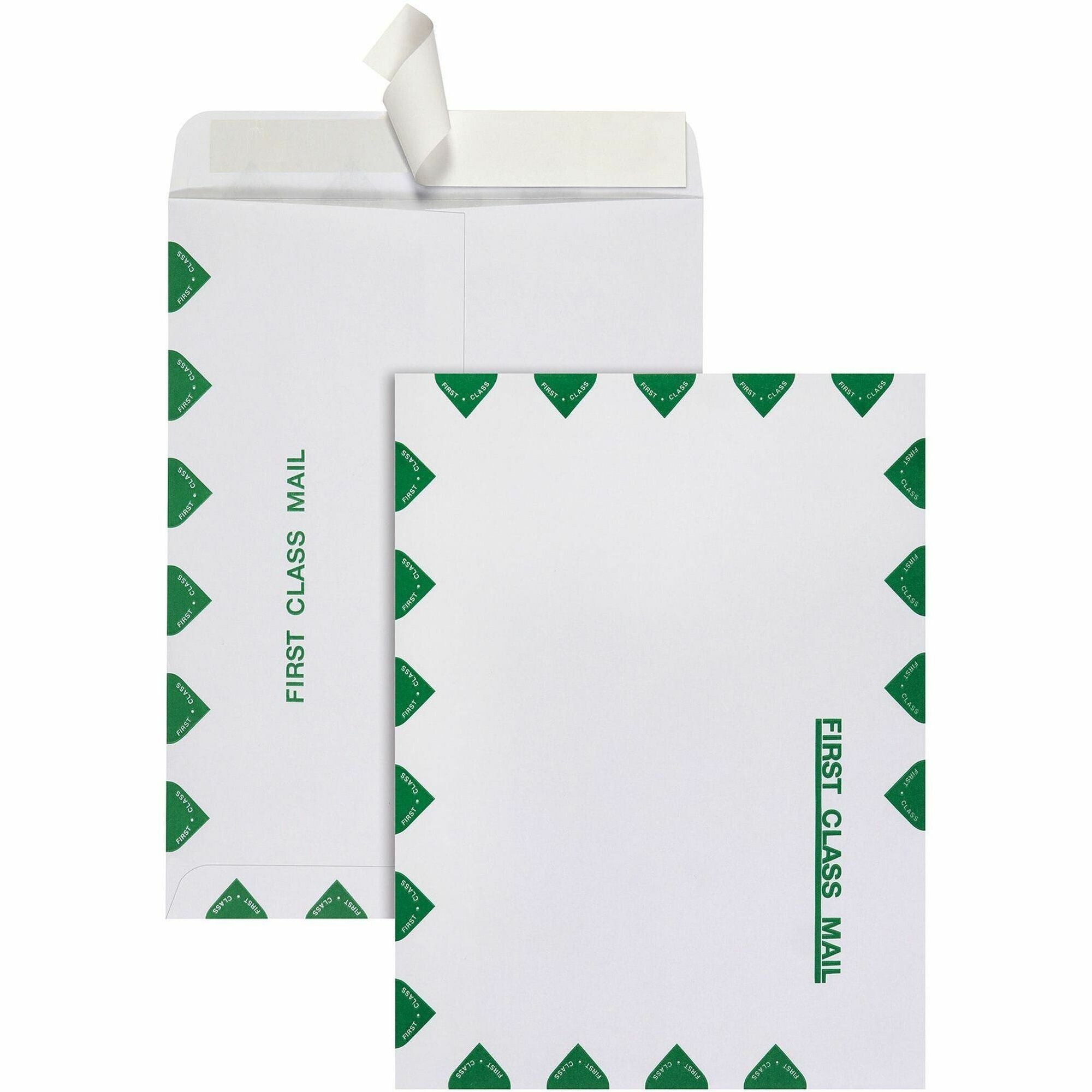 Quality Park 9 x 12 Catalog Mailing Envelopes with Redi-Strip&reg; Self-Seal Closure - Catalog - 9" Width x 12" Length - 28 lb - Peel & Seal - White - 100 / Box