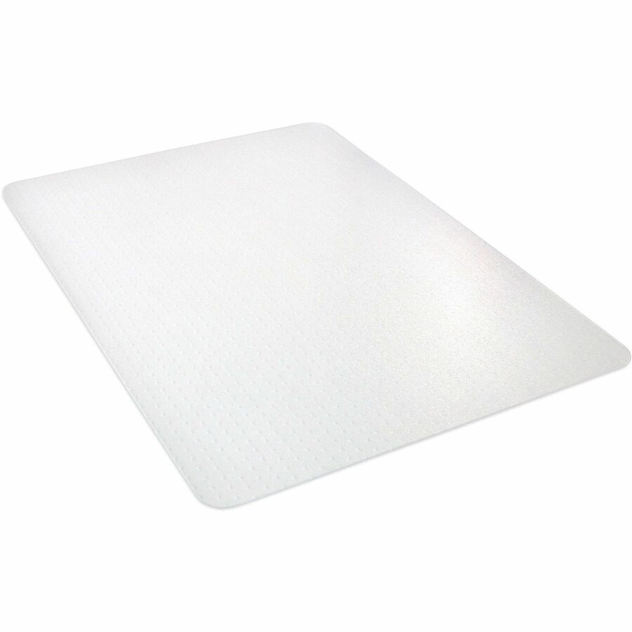 Deflecto EconoMat Chair Mat - Carpeted Floor - 48" Length x 36" Width x 0.063" Thickness - Rectangular - Polycarbonate - Clear - 1 Each