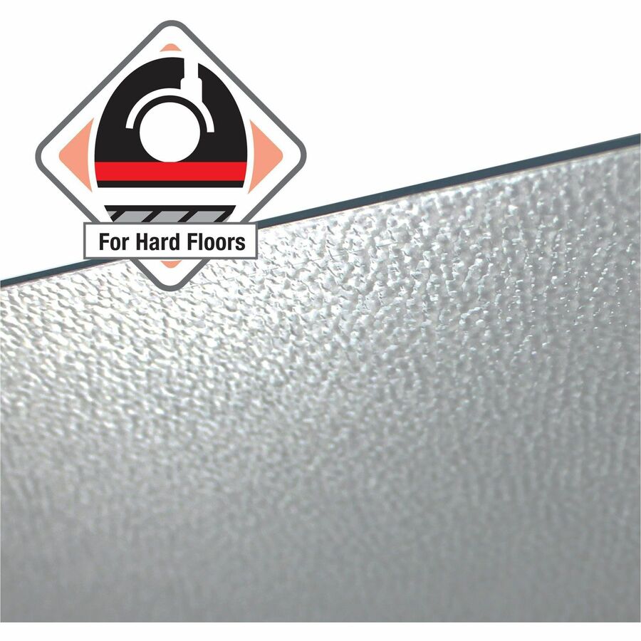 Hard Floor, Home, Office - 60" Length x 60" Width x 0.075" Depth x 0.075" Thickness - Rectangular - Polycarbonate - Clear - 1 Each - TAA Compliant