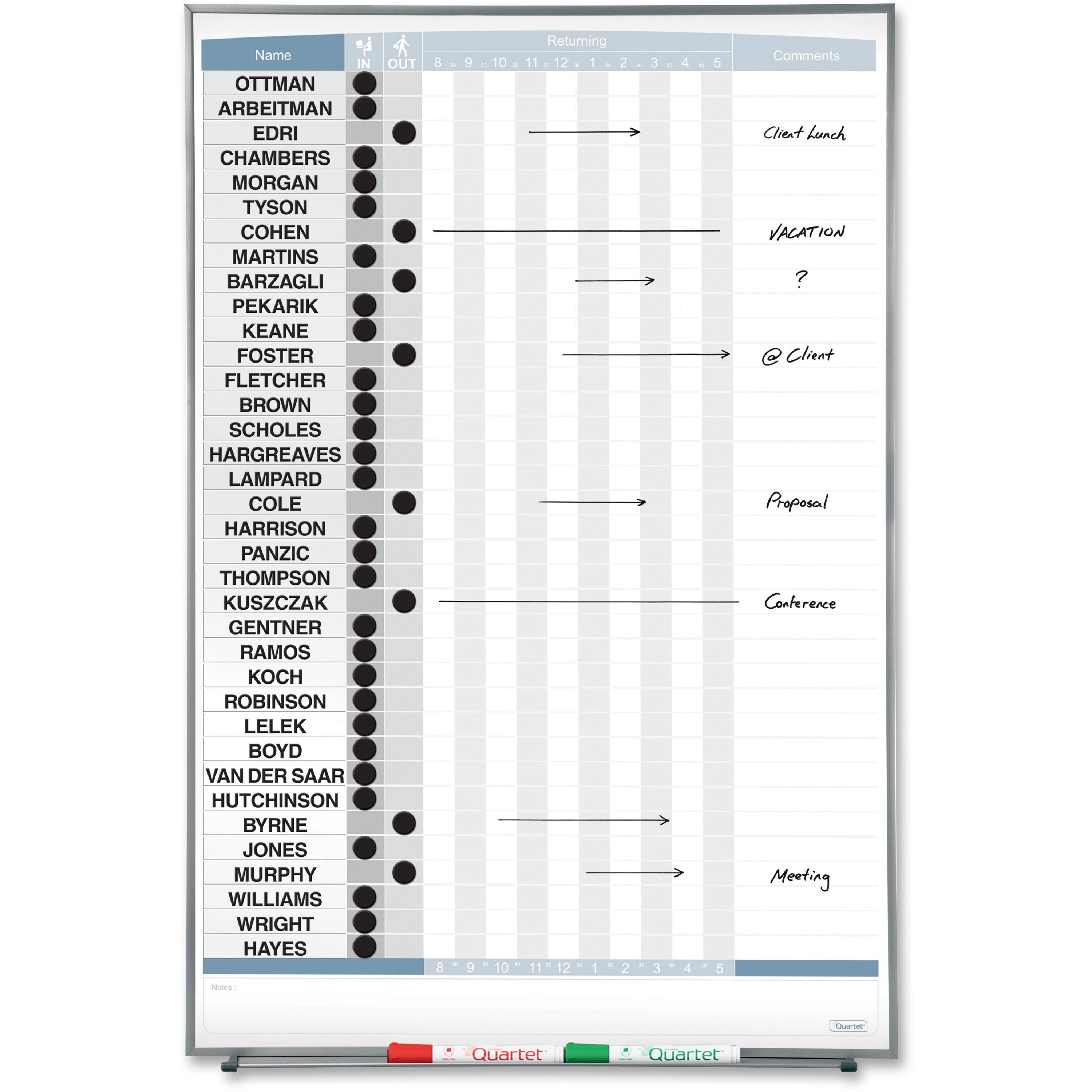 34" Board Height x 23" Board Width - White Natural Cork Surface - Magnetic, Durable - Silver Frame - 1 Each