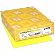 Letter - 8 1/2" x 11" - 65 lb Basis Weight - Acid-free, Lignin-free - Lemon (Yellow) - 250 Sheets - 250 / Pack