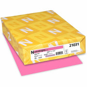 Letter - 8 1/2" x 11" - 24 lb Basis Weight - Acid-free, Lignin-free - Pulsar Pink - 500 Sheets - 500 / Pack