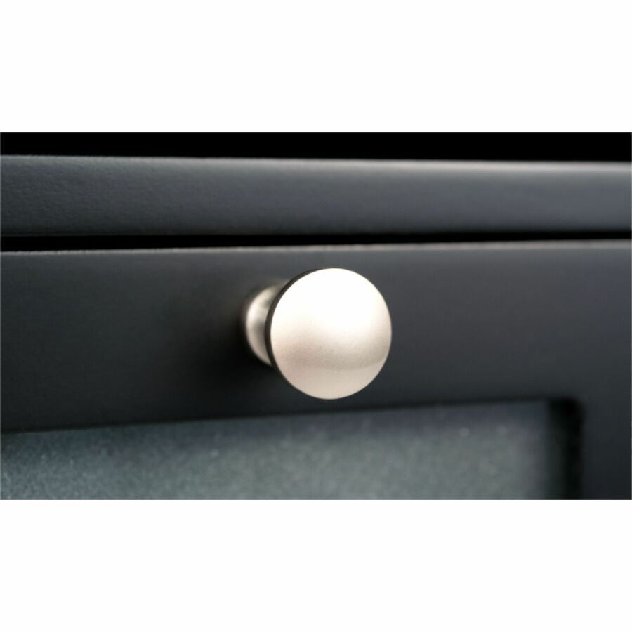 10.90" Height x 12.80" Width x 10.60" Depth - Desktop - Durable, Molding Base, Sturdy - Matte Black - Black - Wood, Faux Leather - 1 Each