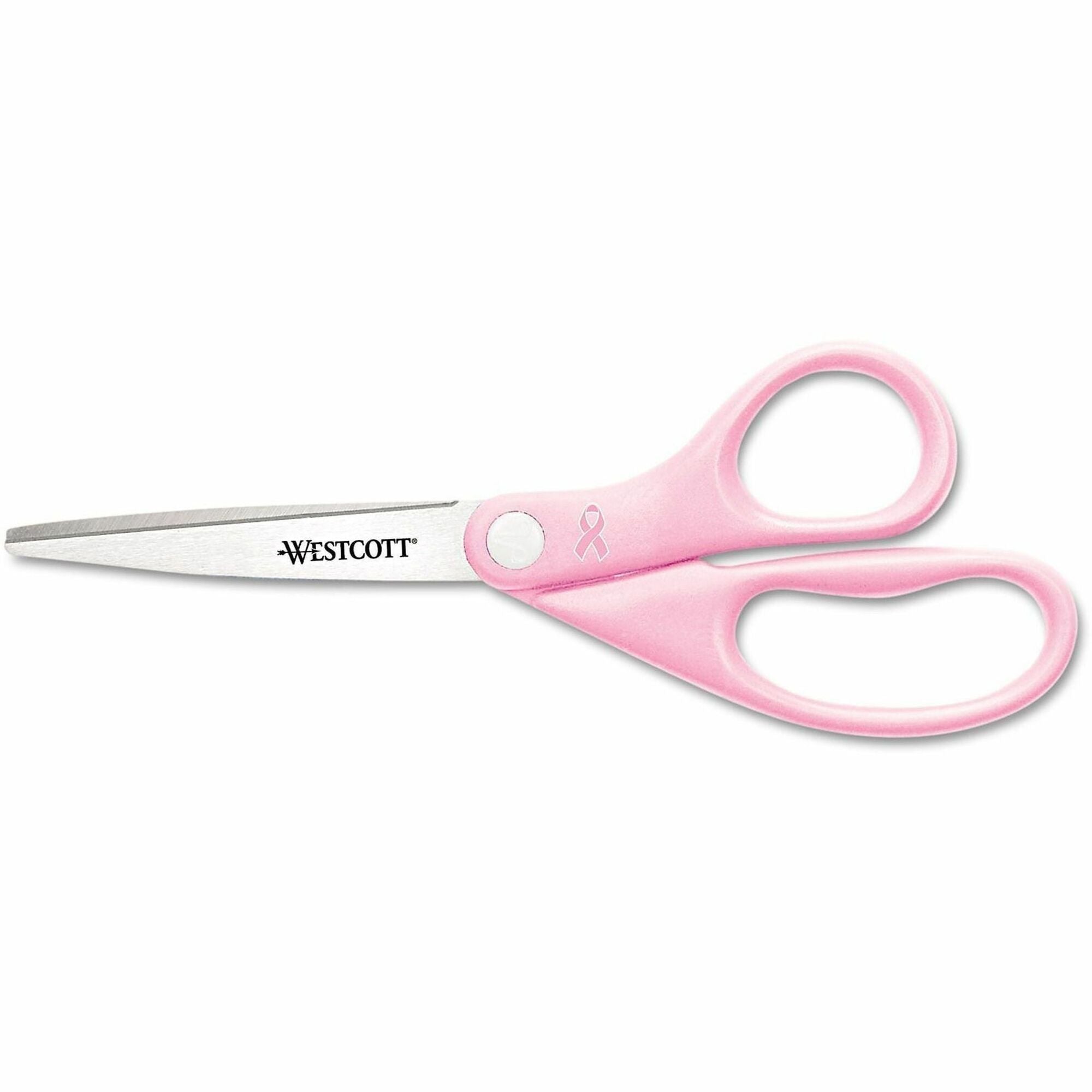 8" Overall Length - Straight-left/right - Stainless Steel - Pink - 1 Each