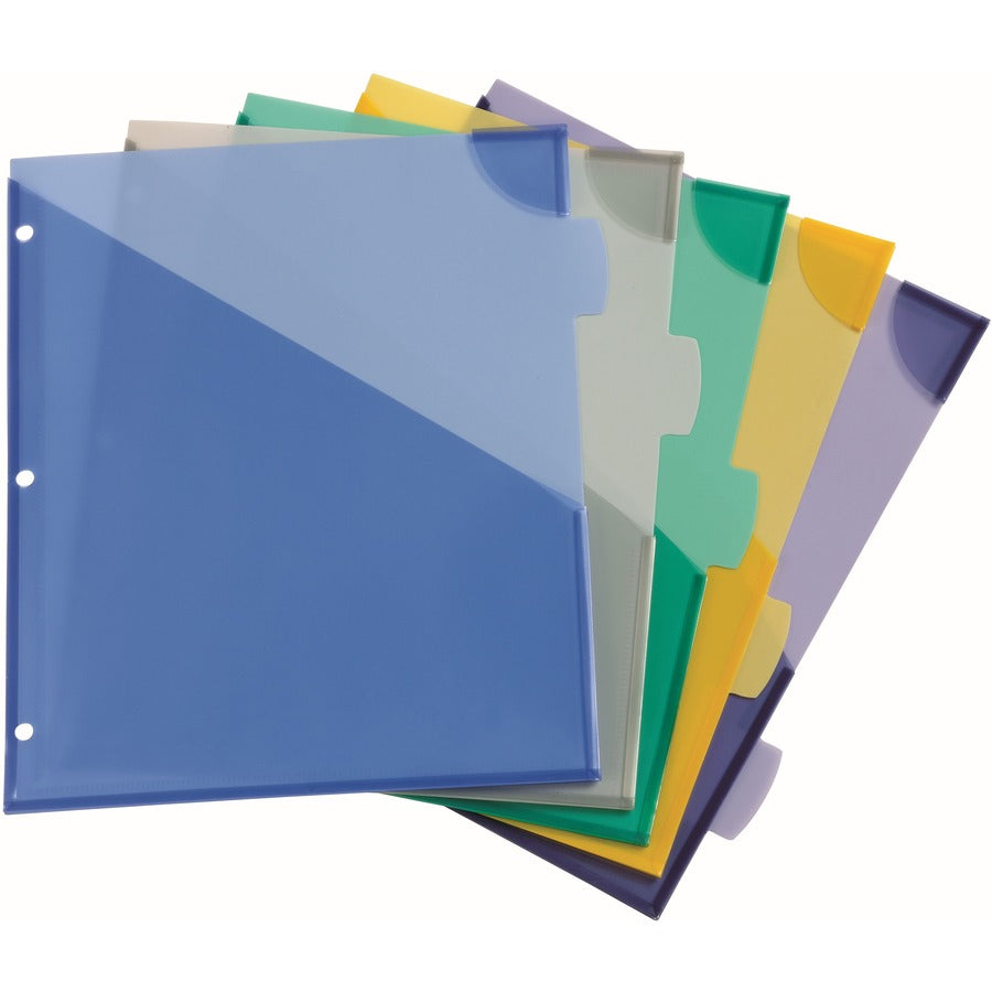Avery&reg; Corner Lock Write & Erase Plastic Dividers with Expandable Pockets