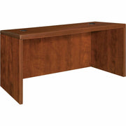 Lorell Essentials Series Rectangular Desk Shell - 29.5" Height x 47.3" Width x 29.5" Depth x 1" Thickness - Finish: Cherry, Laminate - Grommet, Modesty Panel, Cord Management, Adjustable Feet - 1 Each