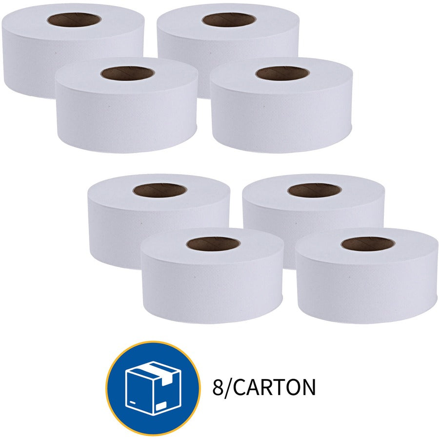 Genuine Joe Jumbo Dispenser Roll Bath Tissue
