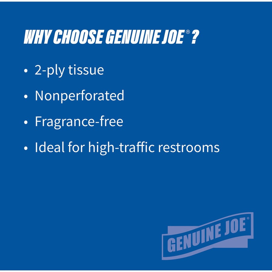 Genuine Joe Jumbo Dispenser Roll Bath Tissue