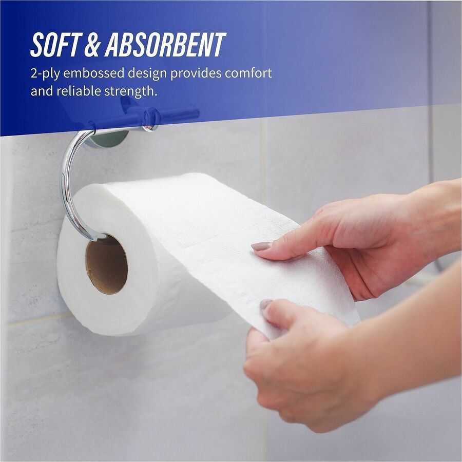 2 Ply - 4" Width x 4" Length - 550 Sheets/Roll - 1 5/8" Core - White - 80 / Carton