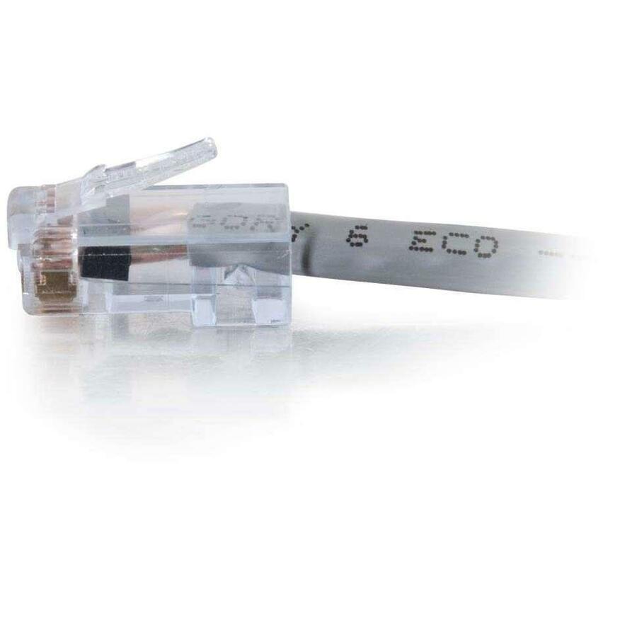 C2G 5 ft Cat6 Non Booted Plenum UTP Unshielded Network Patch Cable - Gray
