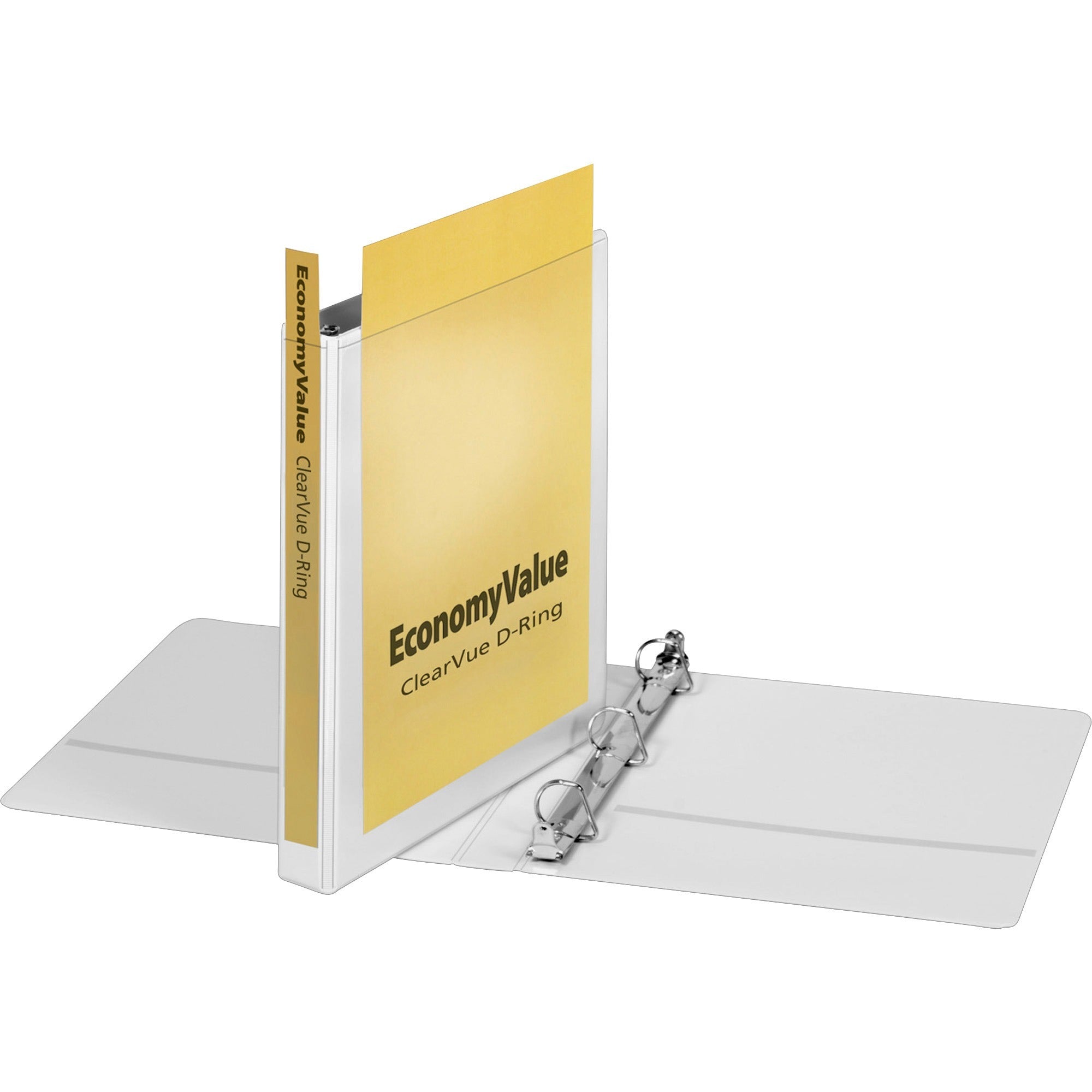Cardinal&reg; EconomyValue ClearVue Slant-D Ring Binder