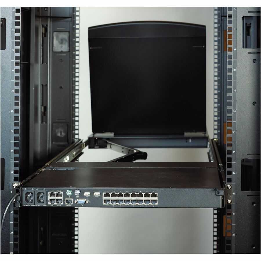 APC by Schneider Electric Rack Mount for KVM Switch, Rack - Black - TAA Compliant
