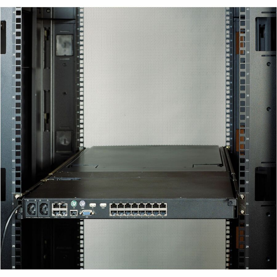 APC by Schneider Electric Rack Mount for KVM Switch, Rack - Black - TAA Compliant