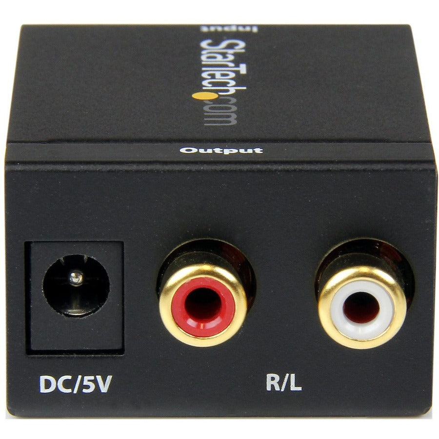 StarTech.com SPDIF Digital Coaxial or Toslink to Stereo RCA Audio Converter