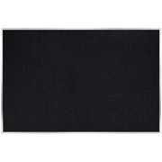 Ghent Recycled Bulletin Board, Black Rubber Surface, Aluminum Frame, 48" x 96", 1 Each