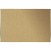 Ghent Natural Cork Bulletin Board with Aluminum Frame - 48" Board Height x 12 ft Board Width - Natural Cork, Fiberboard Surface - Self-healing, Laminated, Long Lasting, Rigid - Satin Aluminum Frame - 1 Each - TAA Compliant