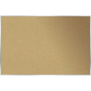 Ghent Natural Cork Bulletin Board with Aluminum Frame - 48" Board Height x 10 ft Board Width - Natural Cork, Fiberboard Surface - Self-healing, Laminated, Long Lasting, Rigid - Satin Aluminum Frame - 1 Each - TAA Compliant