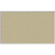 Ghent Vinyl Bulletin Board with Aluminum Frame - 48" Board Height x 10 ft Board Width - Caramel Vinyl, Fabric, Fiberboard Surface - Washable, Durable - Satin Aluminum Frame - 1 Each