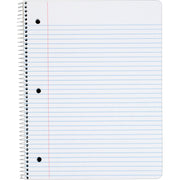 100 Sheets - Wire Bound - Letter - 8 1/2" x 11" Sheet Size - 0.38" Height x 8.5" Width x 11" Length - Assorted Paper - Red Card Stock, Black, Blue, Green Cover - Perforated - 1 Each
