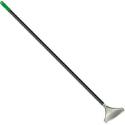 8" Zinc Alloy Blade - 60" Galvanized Steel Handle - Heavy Duty, Ergonomic, Comfortable, Hanging Hole - Black, Silver - 1Each