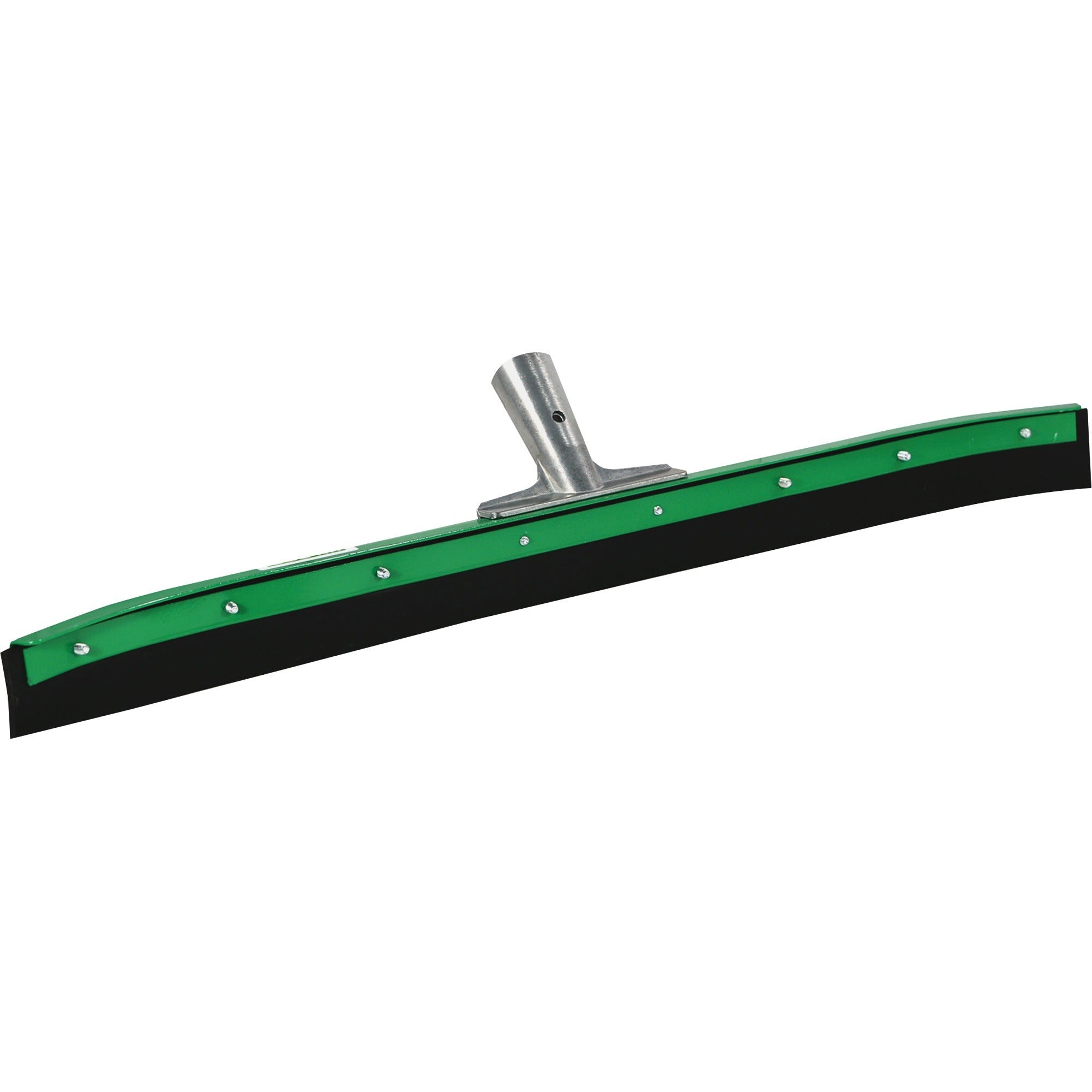 Unger AquaDozer 36" Heavy Duty Curved Floor Squeegee - 36" Rubber Blade - 3.1" Height x 5.9" Width x 35.8" Length - Heavy Duty, Durable, Sturdy - Black, Green - 1Each