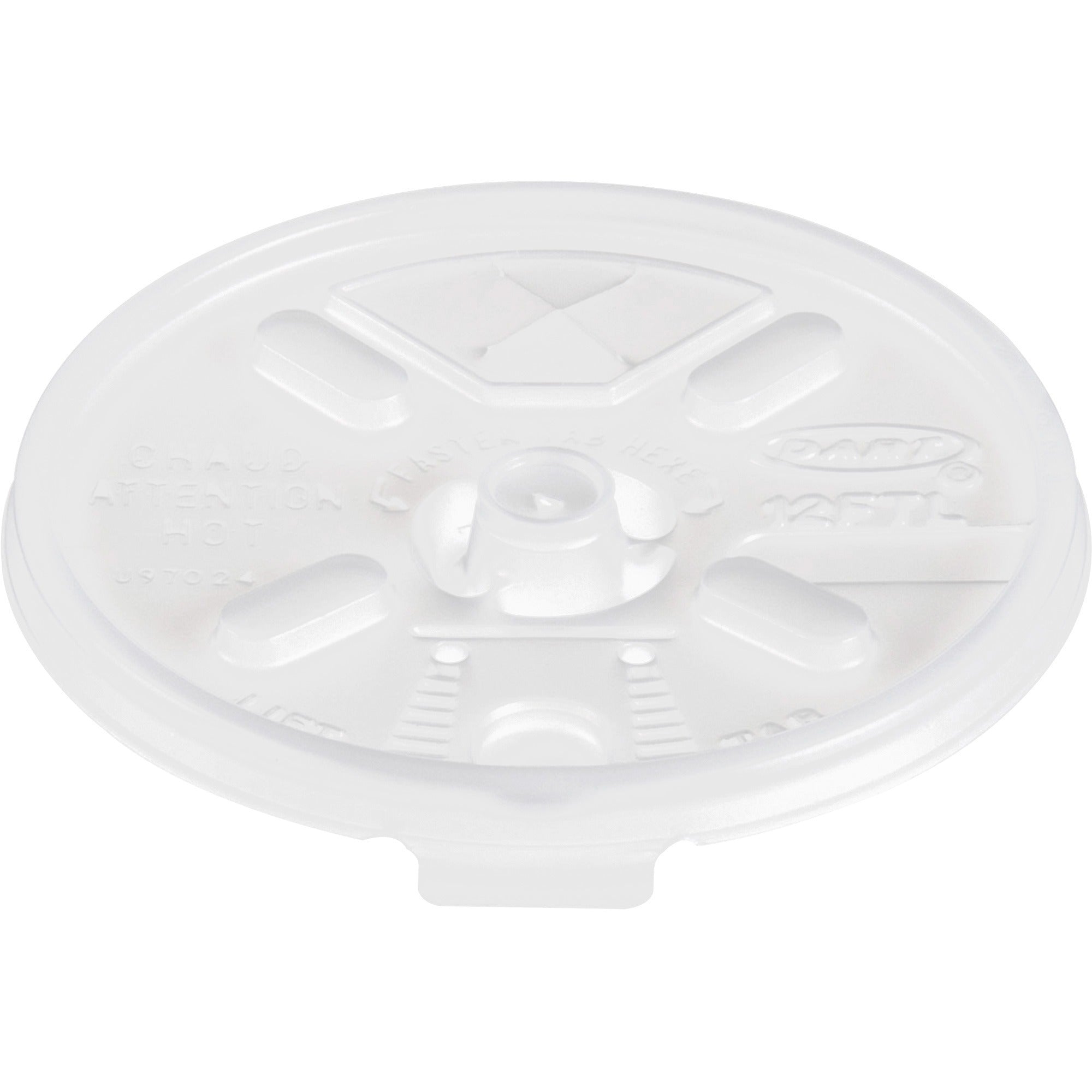 Dome - Plastic - White, Translucent - 100/Bag - 10 / Carton