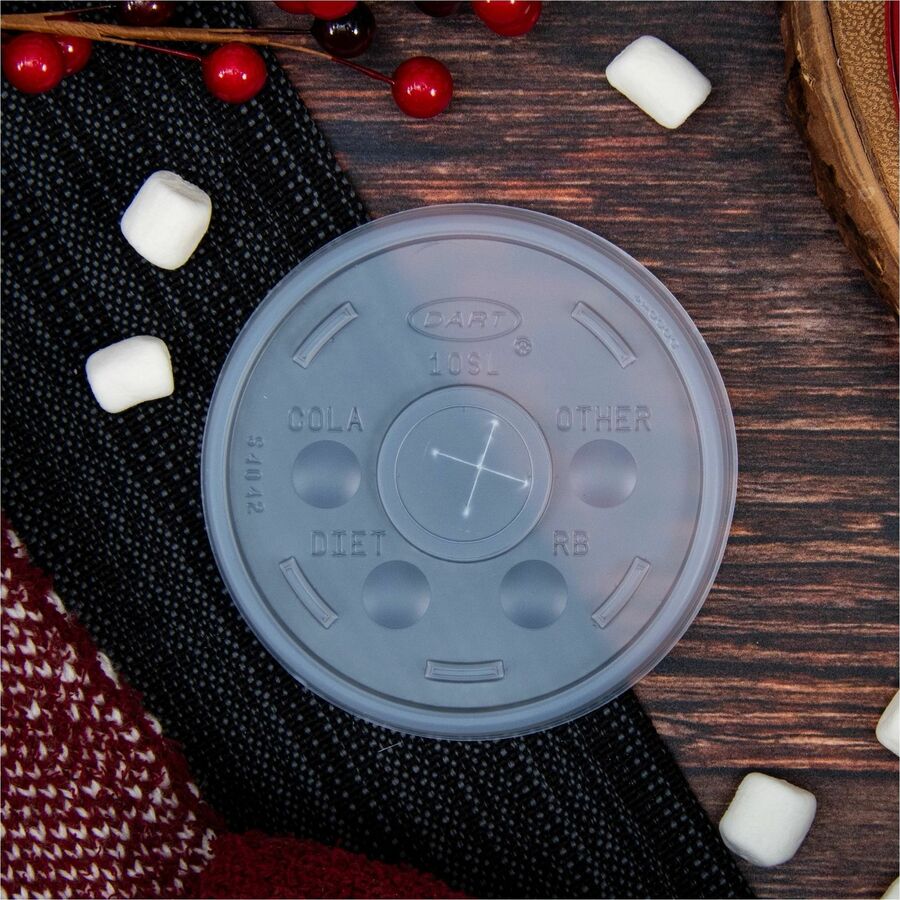 3.5" Diameter - High Impact Polystyrene (HIPS) - Translucent - 100 / Pack