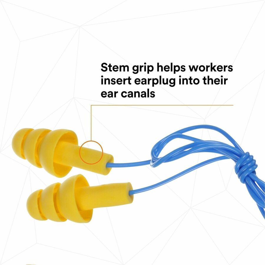 Noise, Blast Protection - Polymer - Yellow - Comfortable, Washable, Dielectric, Disposable - 100 / Box