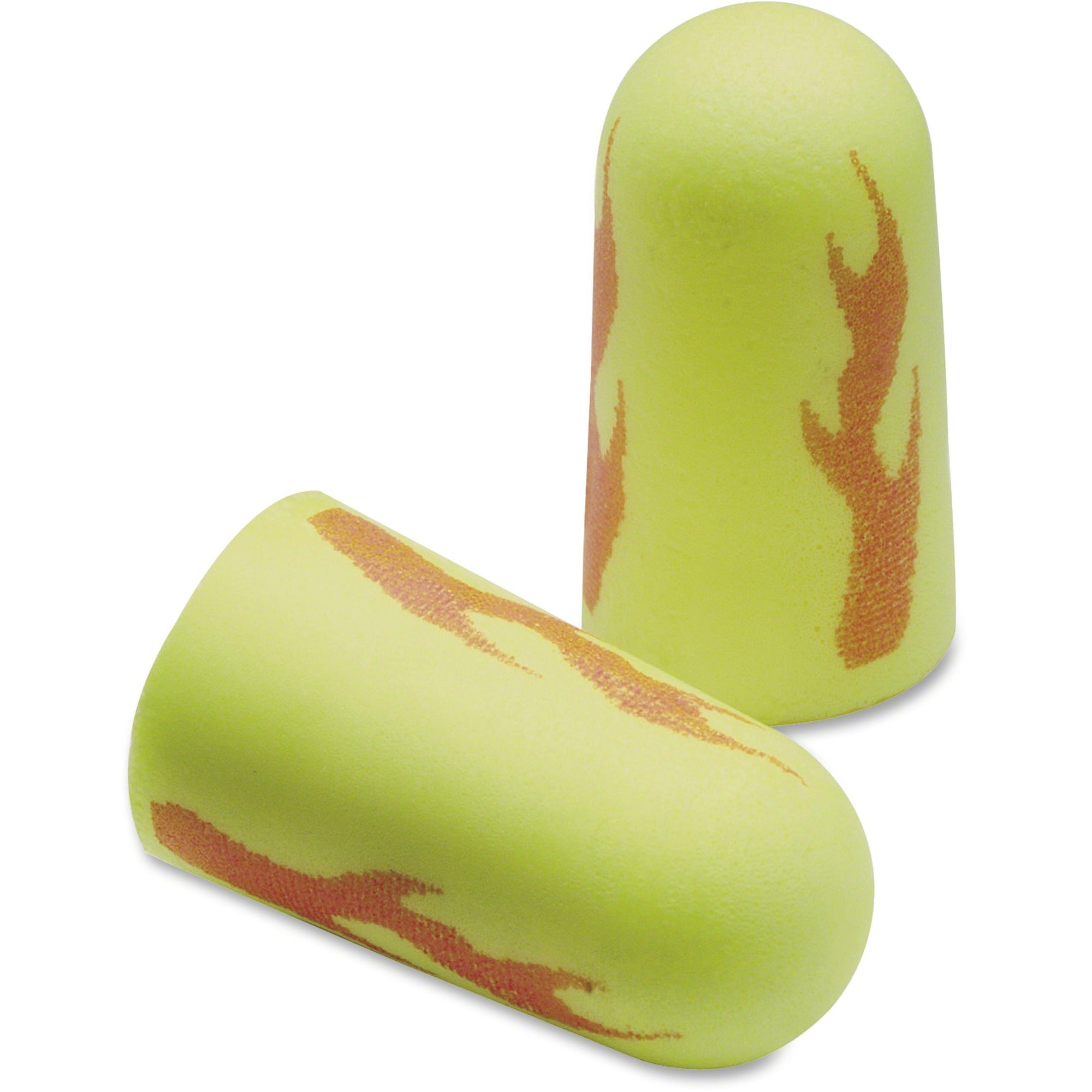 Noise Protection - Foam - Neon Yellow - Noise Reduction, Comfortable, Corded, Disposable - 2/Pair - 200 / Box