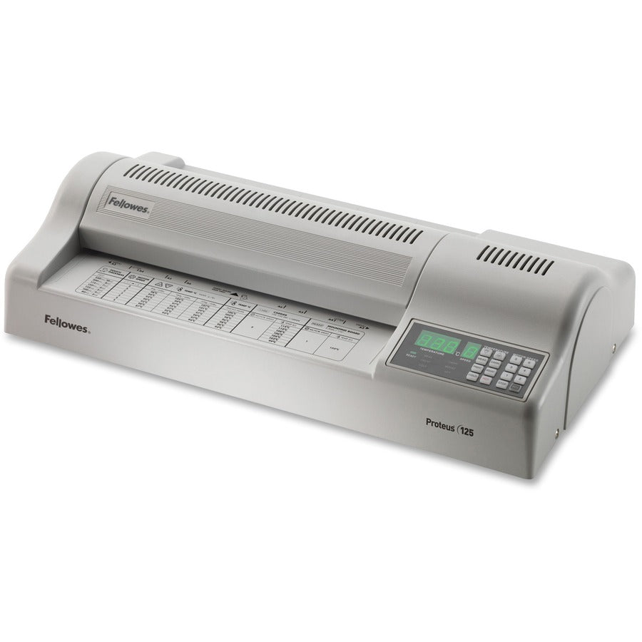 12.50" Lamination Width - 10 mil Lamination Thickness - 23" Height x 12" Width x 6" Depth