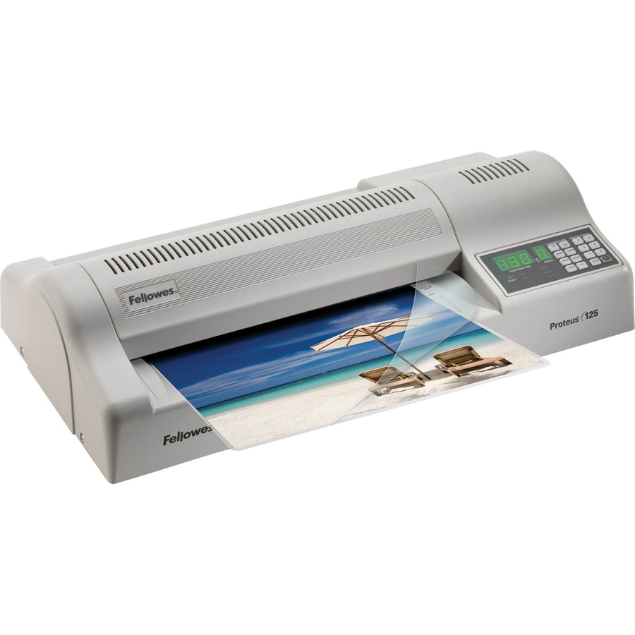 12.50" Lamination Width - 10 mil Lamination Thickness - 23" Height x 12" Width x 6" Depth