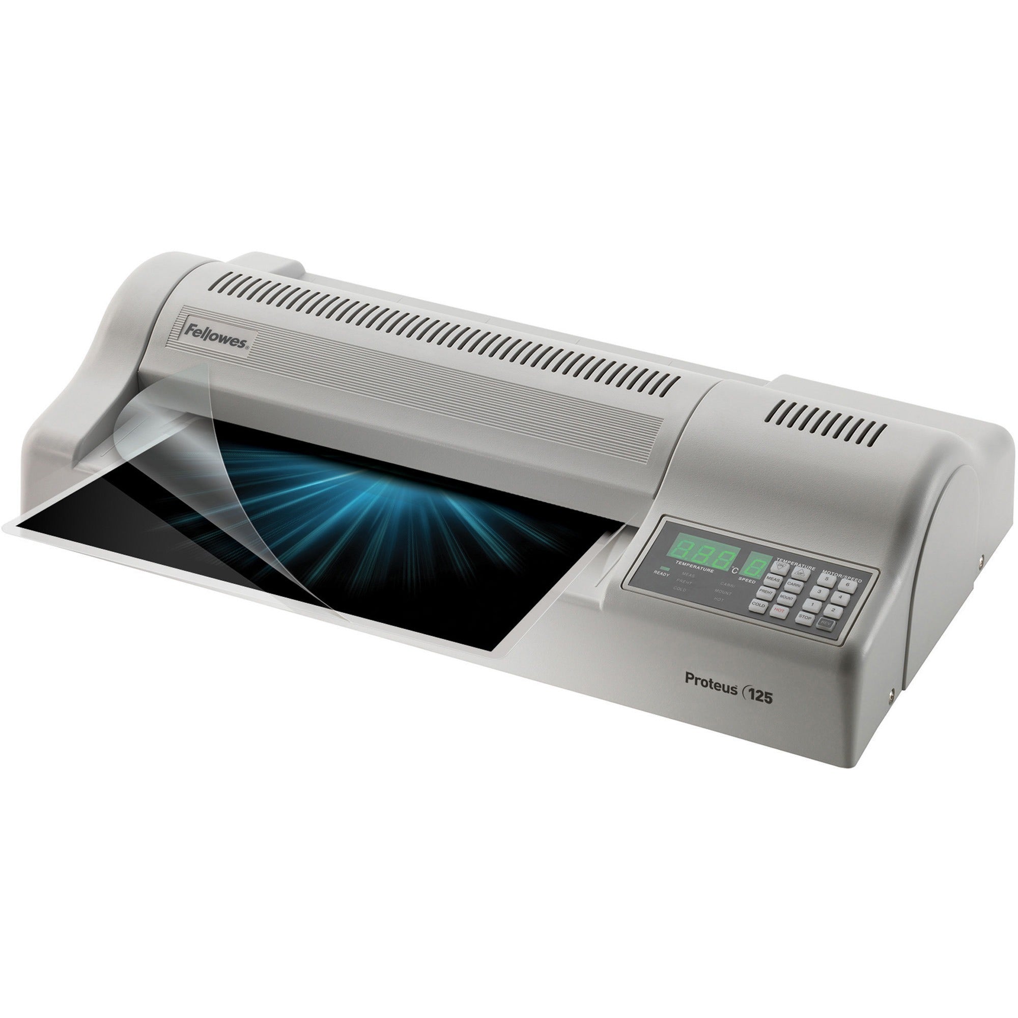 12.50" Lamination Width - 10 mil Lamination Thickness - 23" Height x 12" Width x 6" Depth