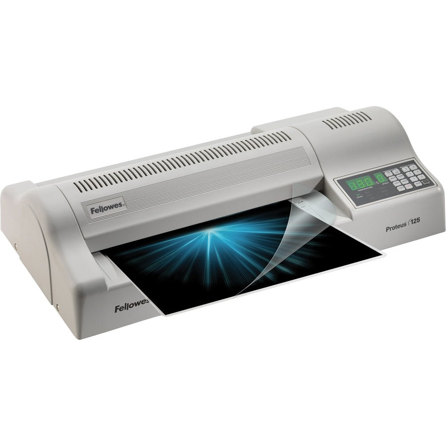 12.50" Lamination Width - 10 mil Lamination Thickness - 23" Height x 12" Width x 6" Depth
