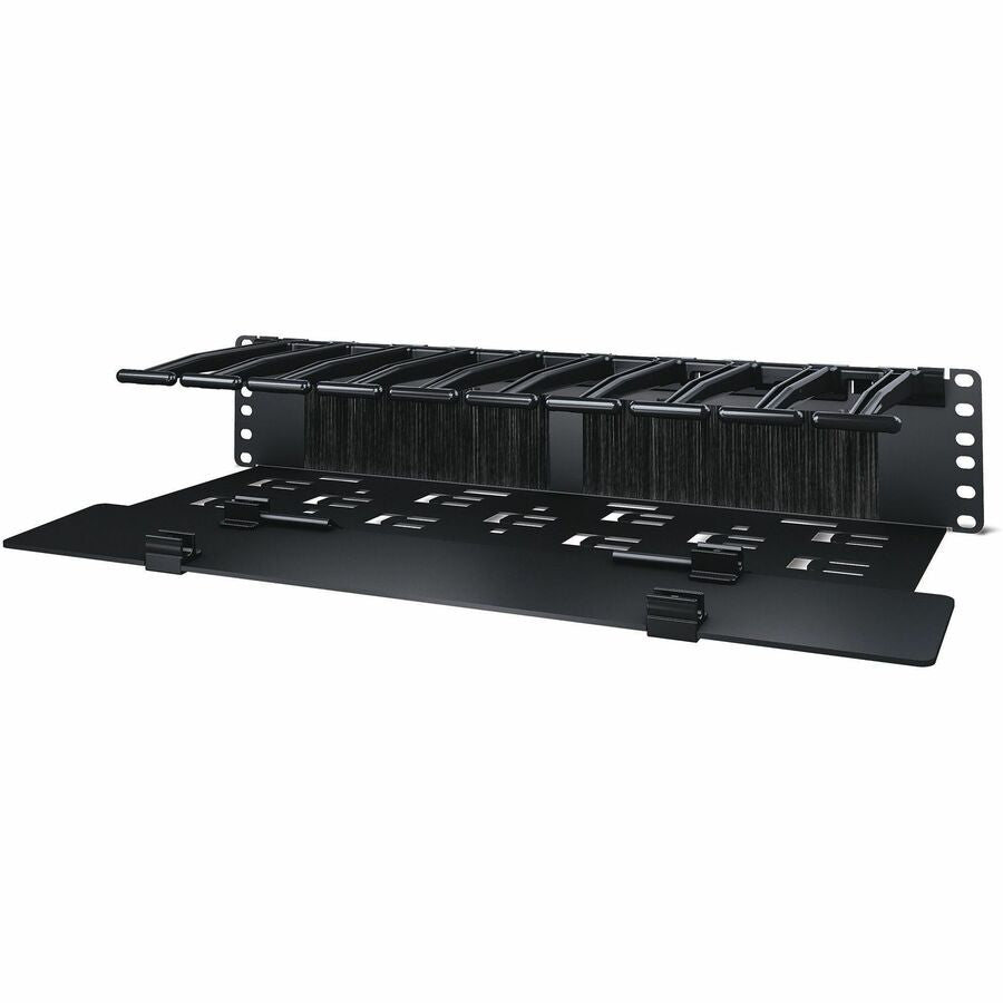 APC by Schneider Electric Horizontal Cable Manager, Black, 2U Rack Height, TAA Compliant, 1 Each