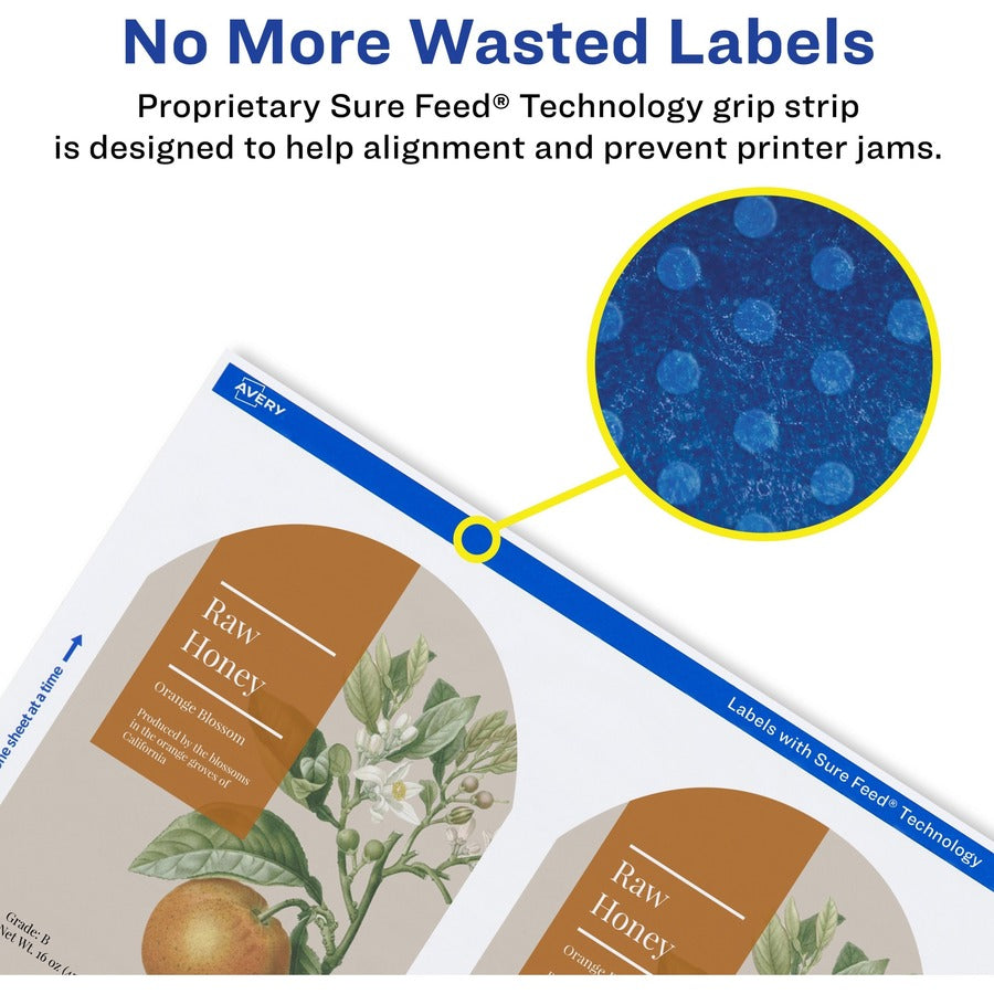 3" Width x 2 1/4" Length - Permanent Adhesive - Arched Rectangle - Laser - Matte White - Paper - Water Resistant - 9 / Sheet - 10 Total Sheets - 90 Total Label(s) - 90 / Pack