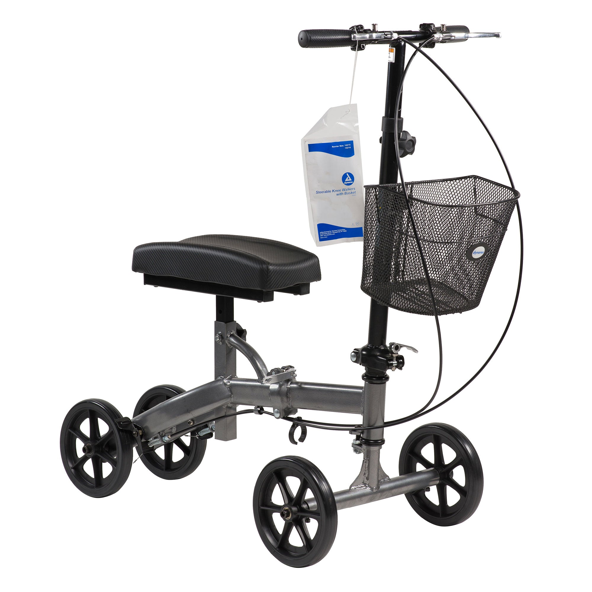 Compact Steerable Knee Walker with Basket,  1 Quantity per Case