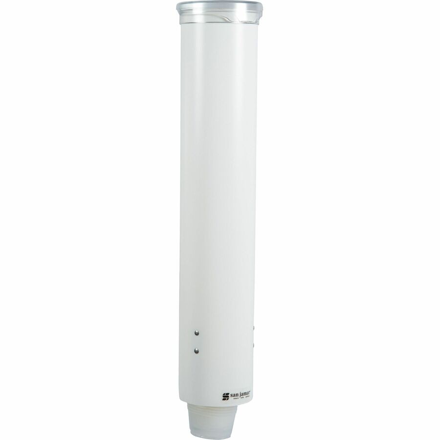 16" Tube - Pull Dispensing - Wall Mountable - Transparent White - Plastic - 1 Each