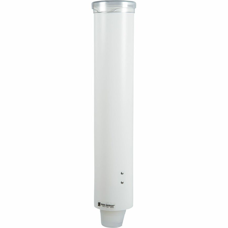 16" Tube - Pull Dispensing - Wall Mountable - Transparent White - Plastic - 1 Each