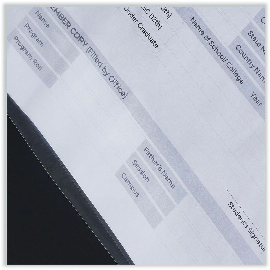 2 x Sheet Capacity - For Letter 8 1/2" x 11" Sheet - 3 x Holes - Ring Binder - Rectangular - Clear - Polypropylene - 200 / Box