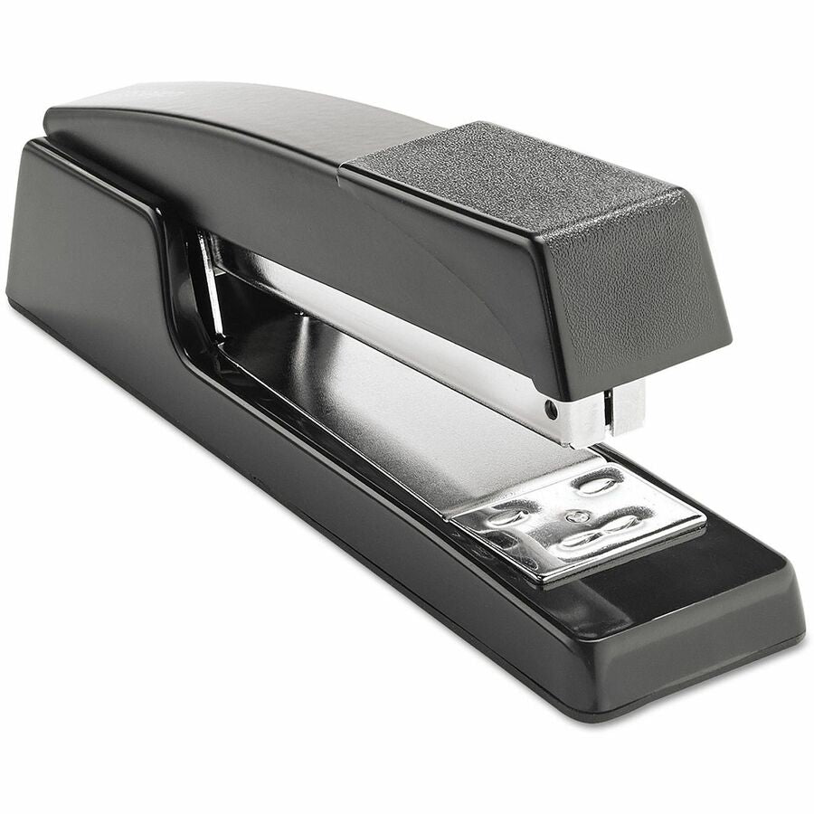 Universal Desktop Stapler, Full Strip, 20 Sheet Capacity, Holds 210 Staples, 0.25" Staple Size, 3.50" Throat Depth, 0.50" Crown Width, Top Loading, Black, Metal, 1 Each