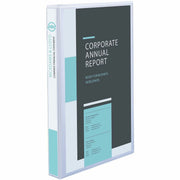 1" Binder Capacity - Legal - 8 1/2" x 14" Sheet Size - 175 Sheet Capacity - 175 Ring(s) - Fastener(s): Round Ring - Pocket(s): 2, Internal - Polypropylene - White, Clear - Adhesive, Durable, Pocket, Rear Panel, Recyclable - 1 Each