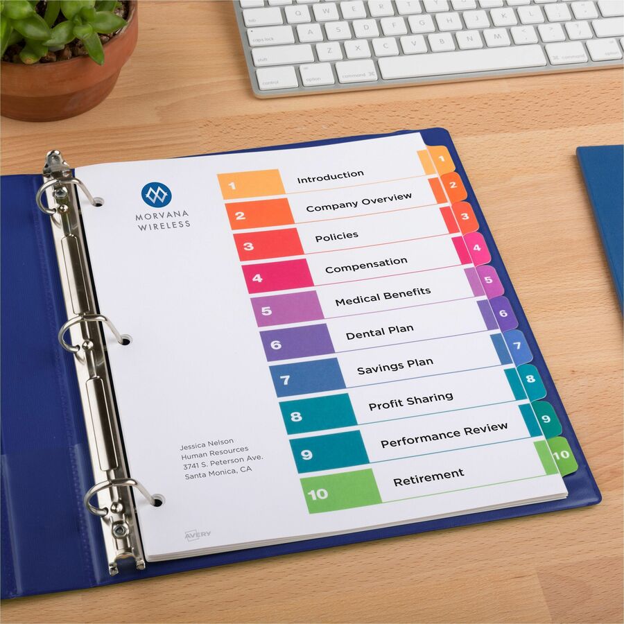 Avery&reg; Ready Index Custom TOC Binder Dividers