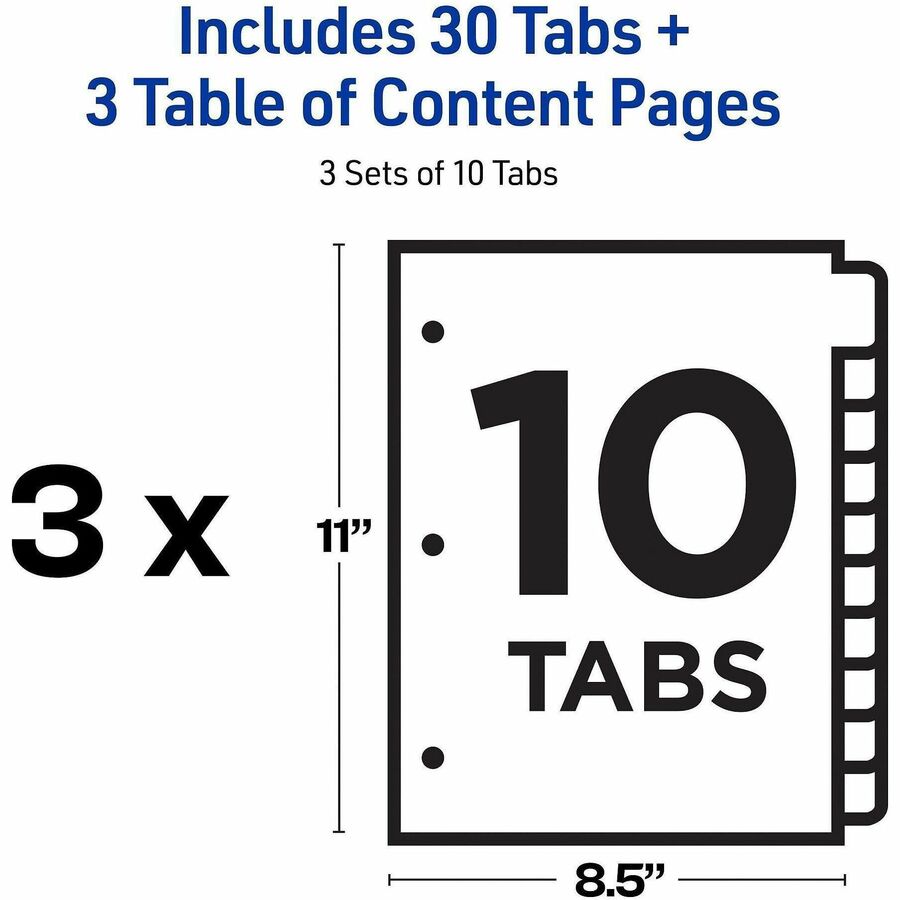 Avery&reg; Ready Index Classic Tab Binder Dividers