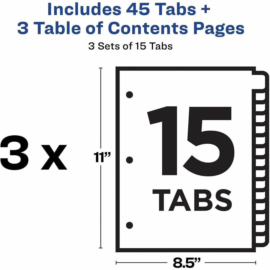 Avery&reg; Ready Index Classic Tab Binder Dividers