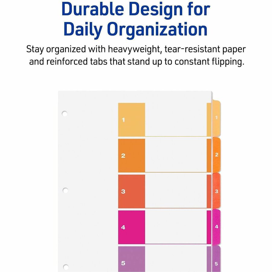 Avery Dividers, 5 Tabs, Ready Index (3 Sets of 11070)
