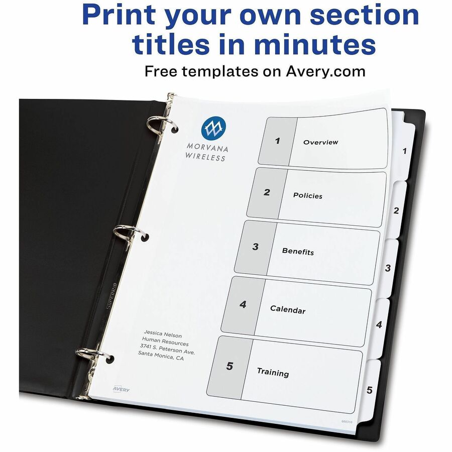 Avery&reg; Ready Index Classic Tab Binder Dividers