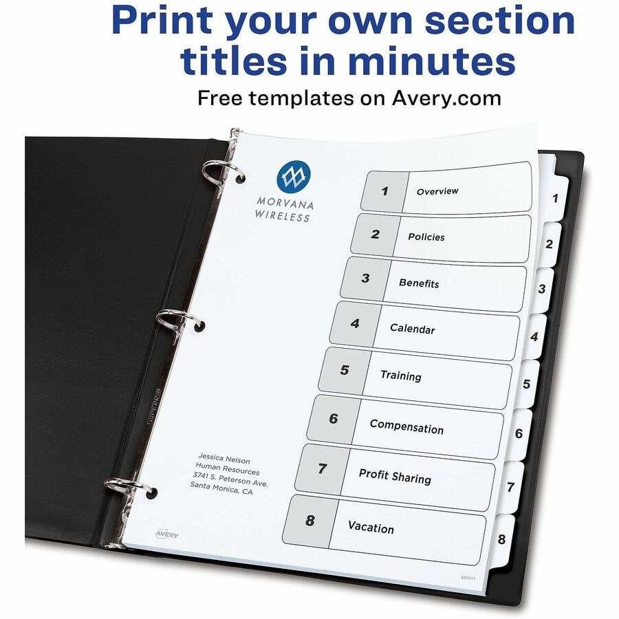 Avery&reg; Ready Index Classic Tab Binder Dividers
