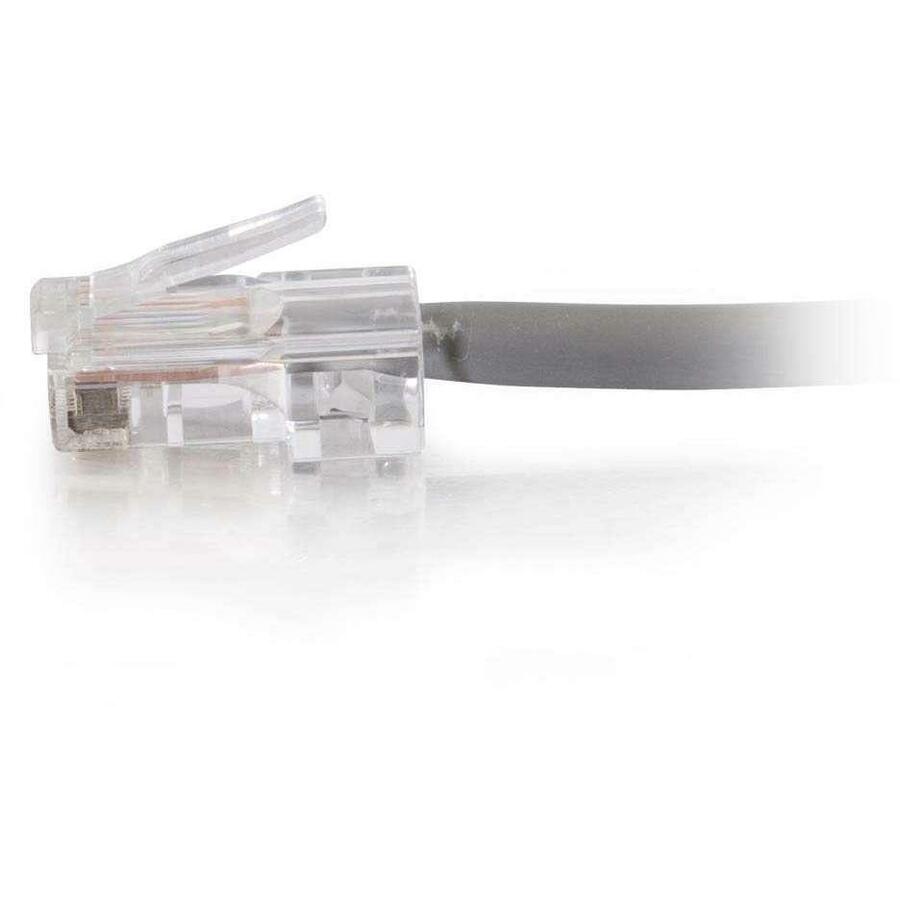 C2G 100 ft Cat5e Non Booted Plenum UTP Unshielded Network Patch Cable - Gray